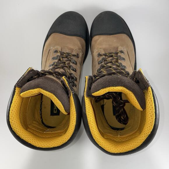 Chinook Footwear Tarantula 8” Work Boots Safety Toe Mens Size 11.5 Tan Lace Up - Picture 7 of 11